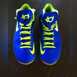 Nike 2012 KD 35 Basketball shoes Royal Blue/Neon yellow size US 7Y Eur 40 $14